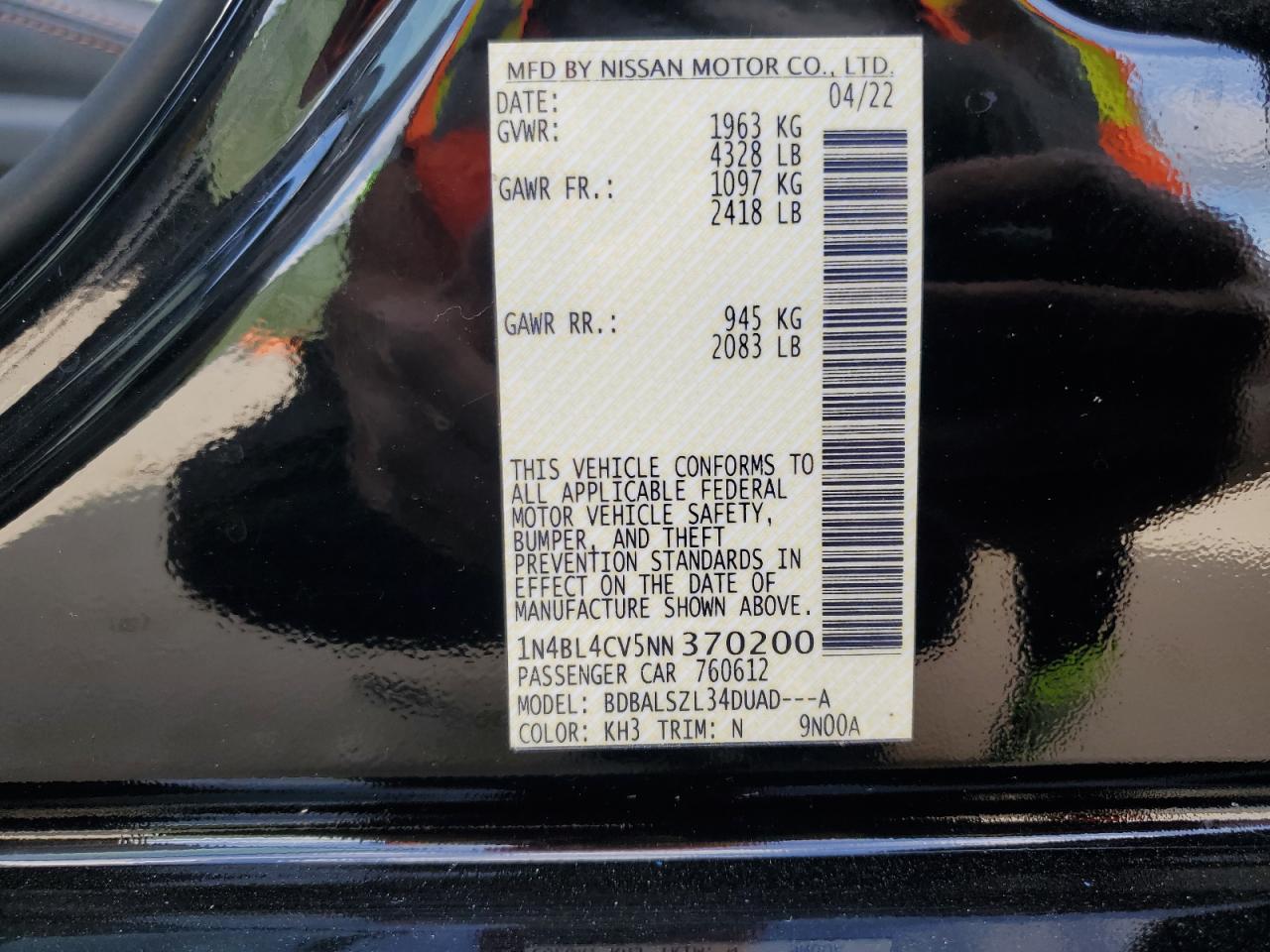 Автомобиль NISSAN ALTIMA SR 2022 | GrandCar Автомобиль NISSAN ALTIMA SR 2022 | GrandCar
