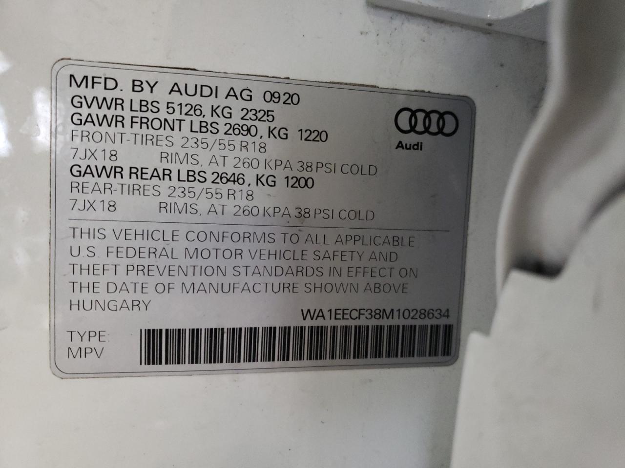 Автомобіль AUDI Q3 PREMIUM PLUS S LINE 2021 | GrandCar Автомобіль AUDI Q3 PREMIUM PLUS S LINE 2021 | GrandCar