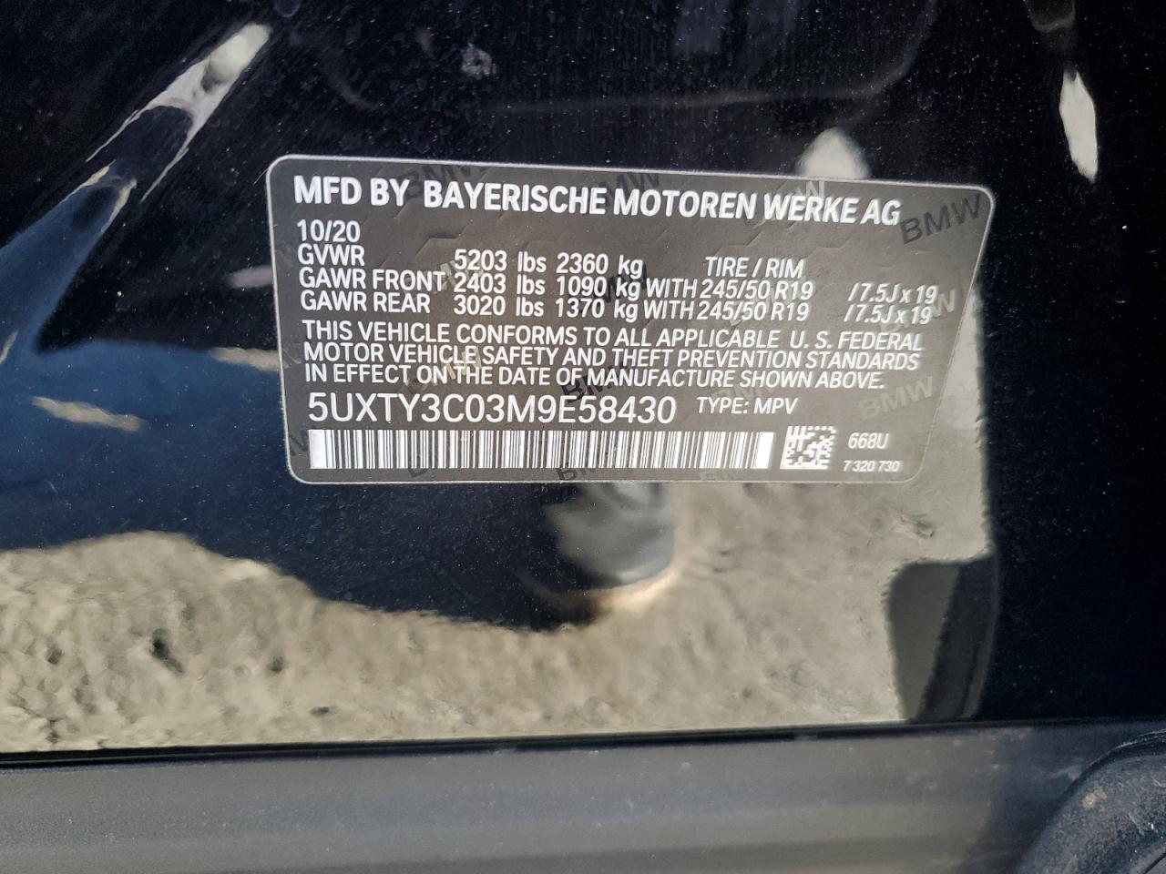 Автомобиль BMW X3 SDRIVE30I 2021 | GrandCar Автомобиль BMW X3 SDRIVE30I 2021 | GrandCar