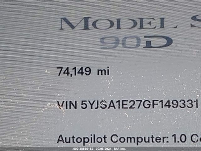 Автомобіль TESLA MODEL S 2016 | GrandCar Автомобіль TESLA MODEL S 2016 | GrandCar