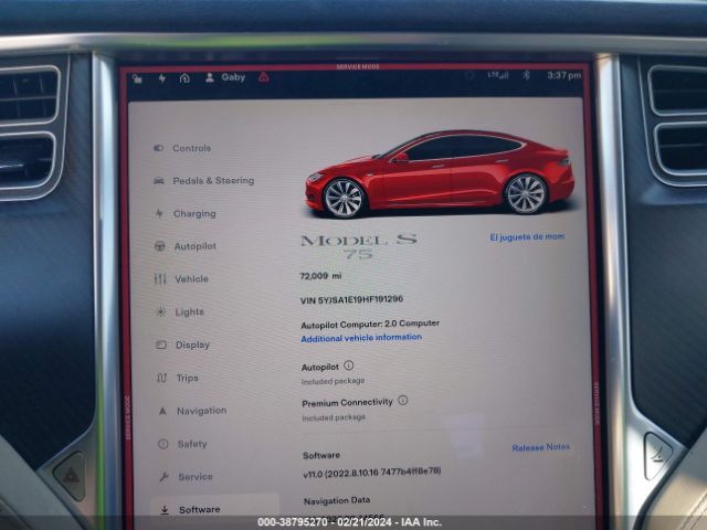 Автомобіль TESLA MODEL S 2017 | GrandCar Автомобіль TESLA MODEL S 2017 | GrandCar