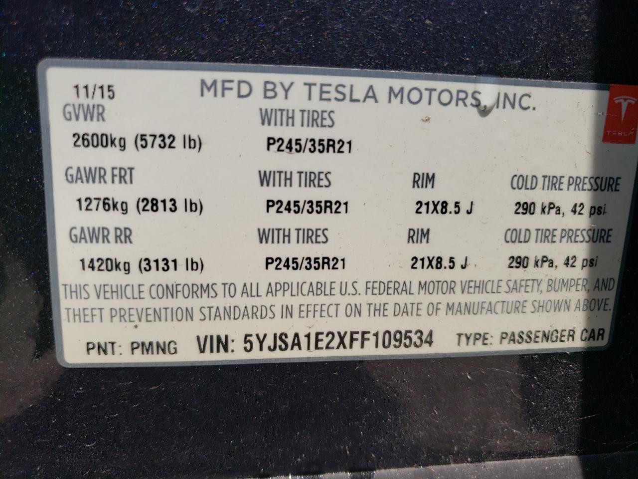 Автомобіль TESLA MODEL S 2015 | GrandCar Автомобіль TESLA MODEL S 2015 | GrandCar
