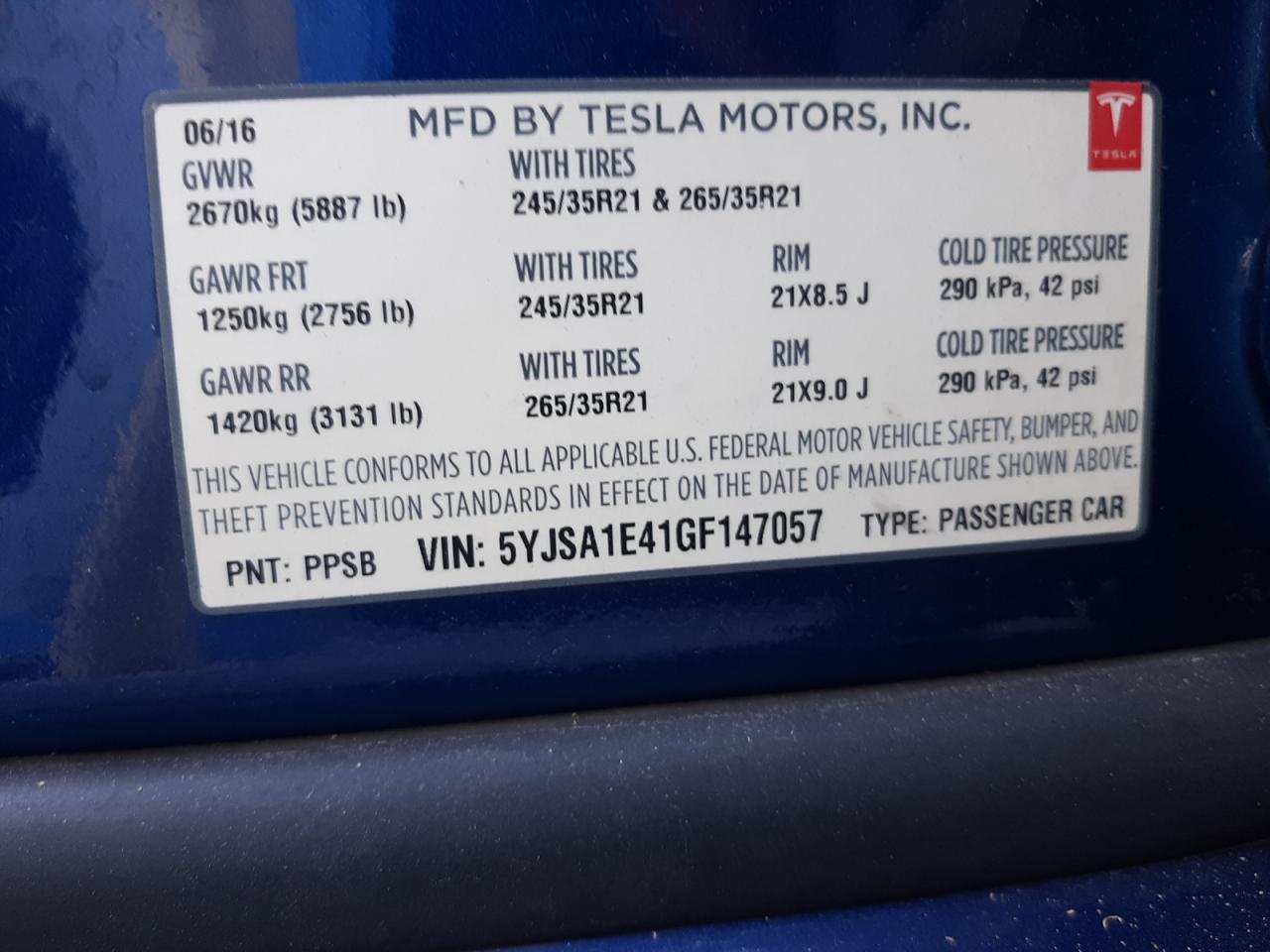 Автомобіль TESLA MODEL S 2016 | GrandCar Автомобіль TESLA MODEL S 2016 | GrandCar