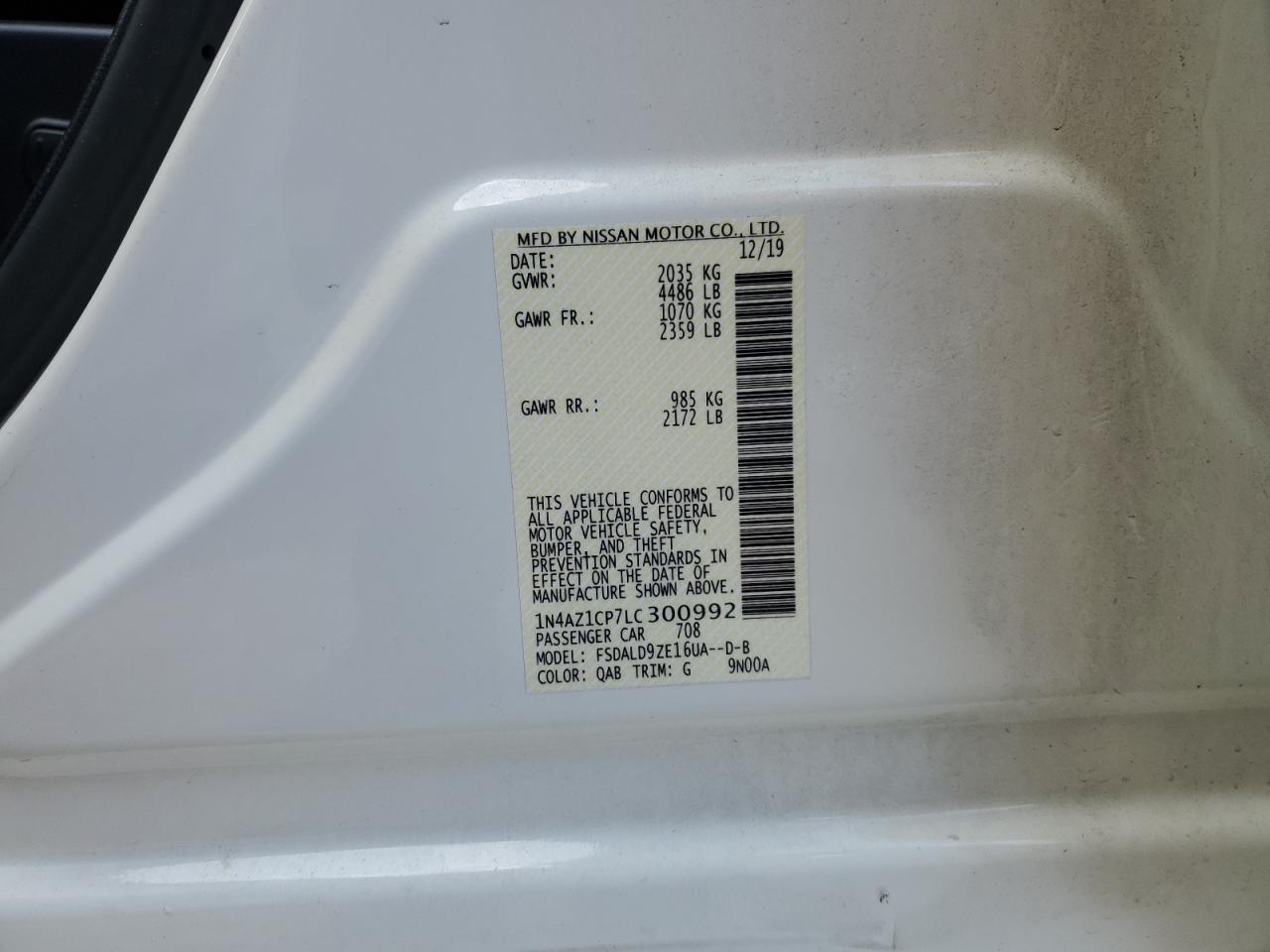Автомобиль NISSAN LEAF SV 2020 | GrandCar Автомобиль NISSAN LEAF SV 2020 | GrandCar