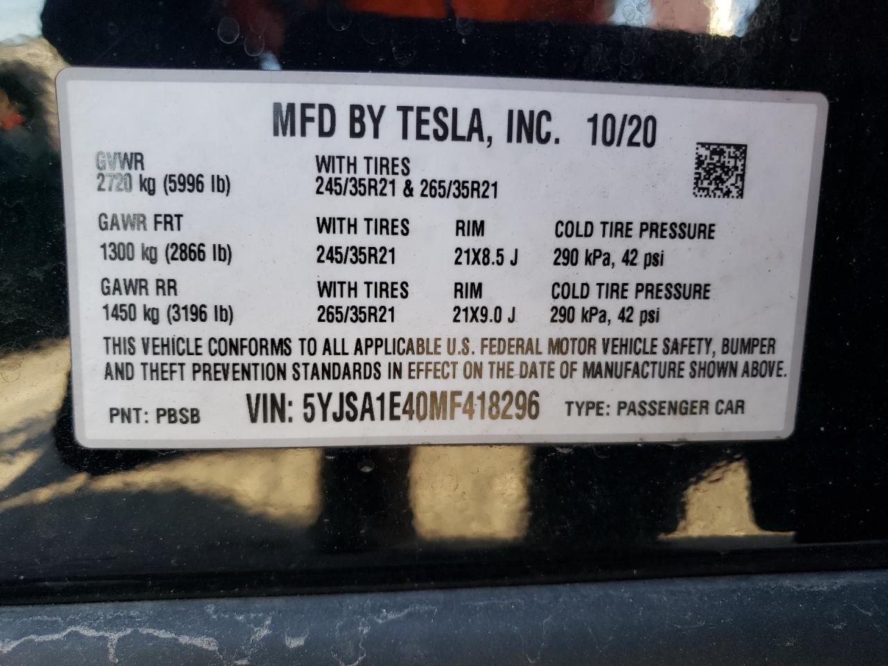 Автомобиль TESLA MODEL S 2021 | GrandCar Автомобиль TESLA MODEL S 2021 | GrandCar