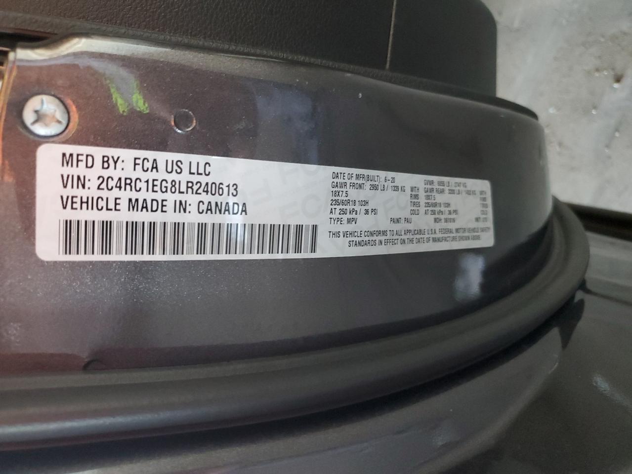 Автомобиль CHRYSLER PACIFICA TOURING L PLUS 2020 | GrandCar Автомобиль CHRYSLER PACIFICA TOURING L PLUS 2020 | GrandCar