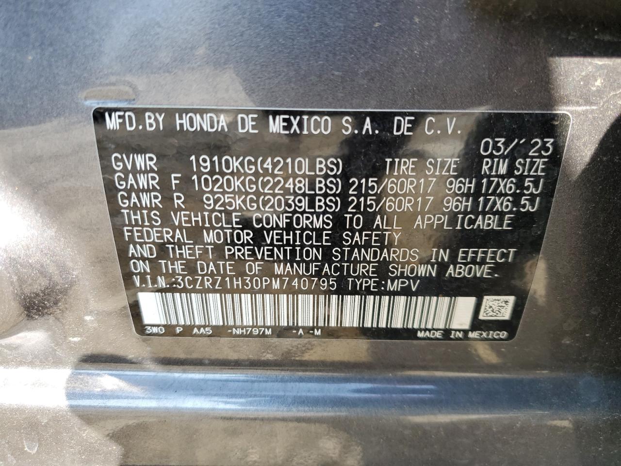 Автомобиль HONDA HR-V LX 2023 | GrandCar Автомобиль HONDA HR-V LX 2023 | GrandCar