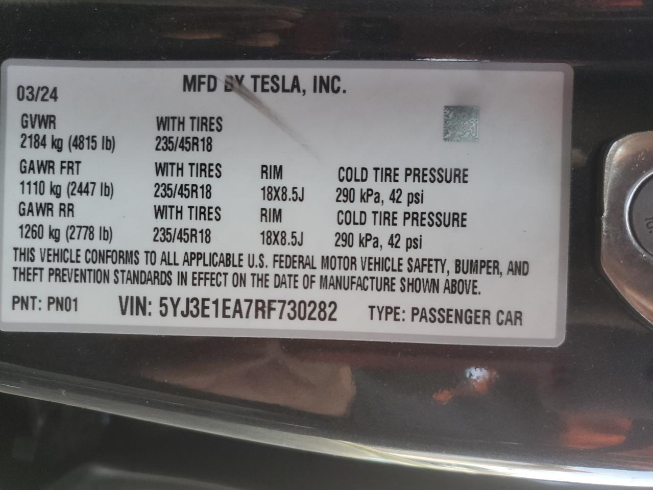 Автомобиль TESLA MODEL 3 2024 | GrandCar Автомобиль TESLA MODEL 3 2024 | GrandCar