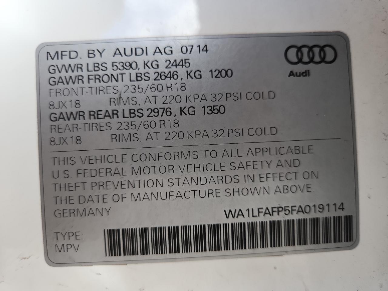 Автомобіль AUDI Q5 PREMIUM PLUS 2015 | GrandCar Автомобіль AUDI Q5 PREMIUM PLUS 2015 | GrandCar