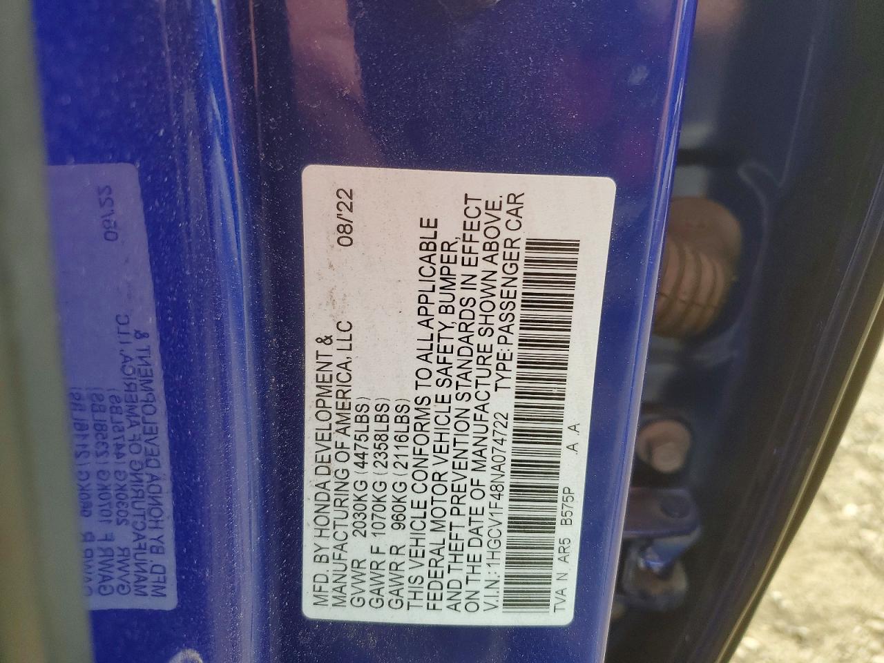 Автомобиль HONDA ACCORD SPORT SE 2022 | GrandCar Автомобиль HONDA ACCORD SPORT SE 2022 | GrandCar